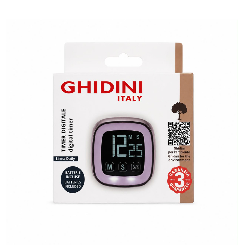 Ghidini Digital Kitchen Timer (Batteries included)