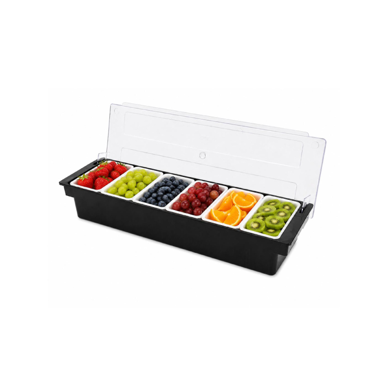 Bar Condiment Caddy Deluxe- 6 Division - Image 2
